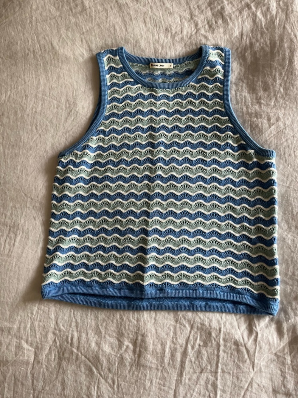 Marine Layer Fay Wave Sweater Tank - Women’s Small